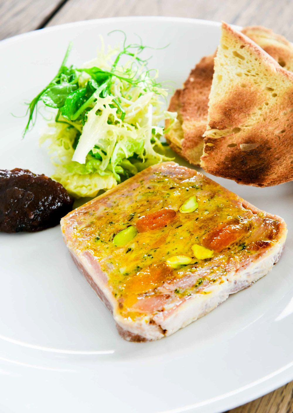 Pork, Pistachio and Apricot Terrine | Corner House Restaurants